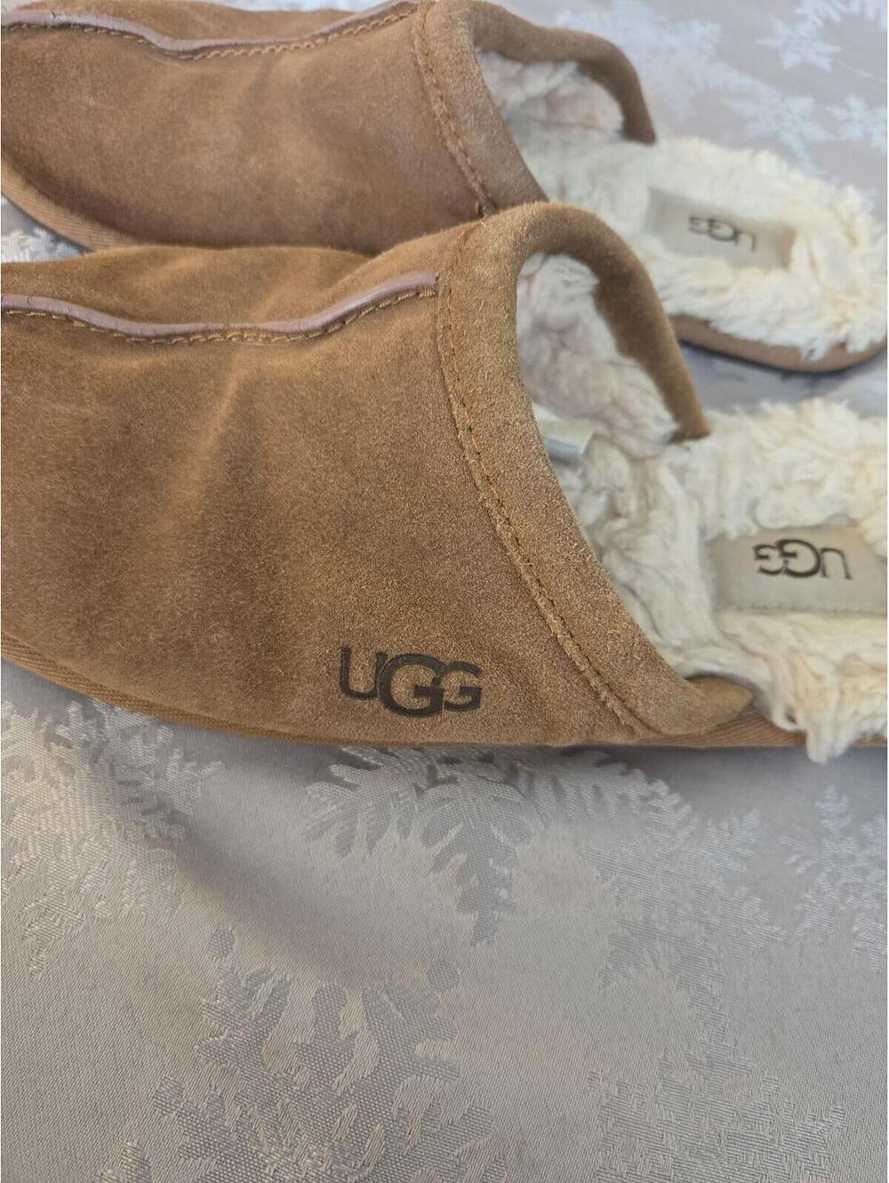 UGG Scuffette II Chestnut Sheepskin Slippers Size 8 - Picture 6 of 6
